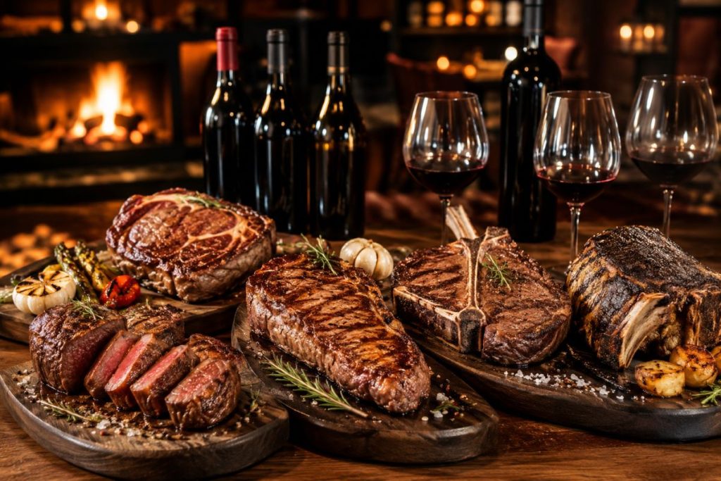 Wein zu Steak richtig auswählen: Rinderfilet, Ribeye, Entrecôte, T-Bone & Dry Aged