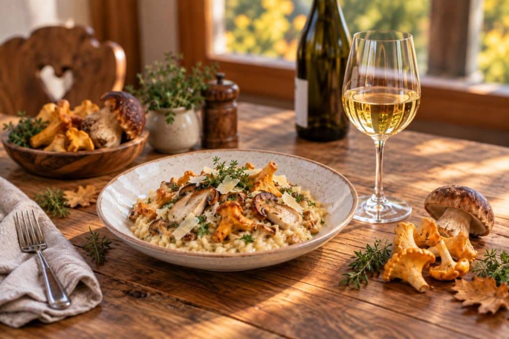 Wein zu Pilzen & Schwammerln: Eierschwammerl, Steinpilze und Pilzrisotto richtig kombinieren